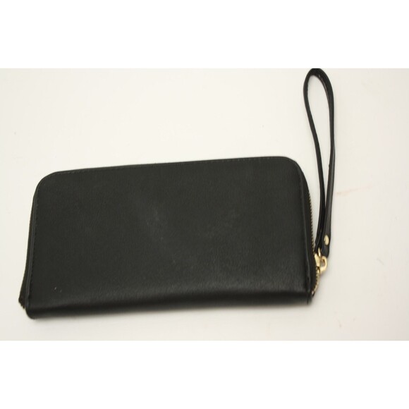 Adrienne Vittadini Studio Clutch Wristlet Wallet Black Phone Charging - Picture 7 of 7